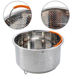 Double Boilers Steamer Basket Pot 1pcs Silicone Handle Stainless Steel Small Kitchen Appliances For Pressure Cooker Steam