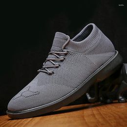 Casual Shoes Original Men's Breathable Men Causal Elastic Upper Black Sneakers Man Light Walking Tenis Luxury 2024 Summer