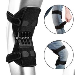 Elbow & Knee Pads 1Pc Protection Booster Power Support Powerf Rebound Spring Force Sports Reduces Soreness Cold Leg Drop Delivery Outd Dhnfg