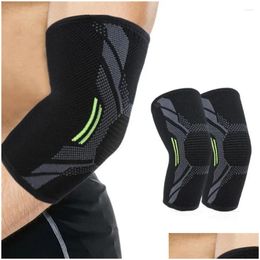 Elbow Knee Pads Sportswear Sports Safety Protective Sport Sleeve Pad Basketball Arm Band Brace Drop Delivery Outdoors Athletic Outdoor Otdr0