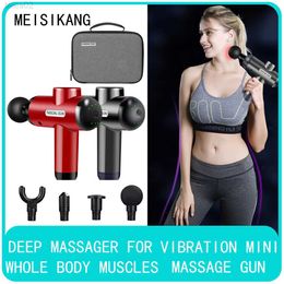 Massage Gun Full Body Massager MEISIKANG For Deep Pressure Relief 270 Speeds Vibrators Neck Foot Hand Muscle Therapy Beauty Health yq240401