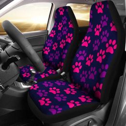 Car Seat Covers Print Cover Purple/Pink094209 Pack Of 2 Universal Front Protective