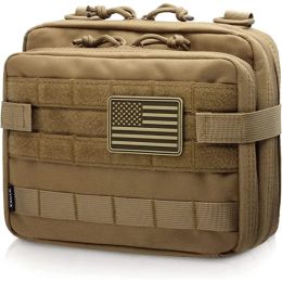 Bags Tactical Folding Admin Pouch Molle Tool Bag Utility Organizer EDC Bag Modular Pouches Tactical Attachment Pouch Tools Organizer