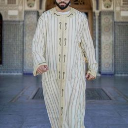 Ethnic Clothing Muslim Men Jubba Thobe Middle East Pakistan Robe Hoodies Abaya Saudi Arab Mens Fashion Kaftan Loose Streetwear Eid Ramadan