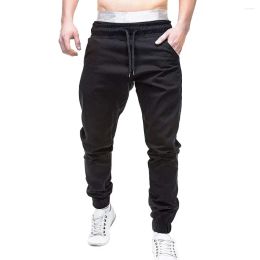 Mens Pants Men Sweatpants Slacks Streetwear Casual Elastic Joggings Clothing Sport Solid Baggy Pockets Work Wear Trousers Drop Deliver Dhdhs