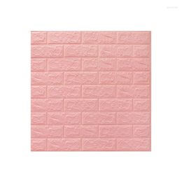 Wallpapers Wallpaper Self-adhesive 3d Three-dimensional Wall Paste Foam Waterproof Background Brick Dormitory Bedroom Warm D