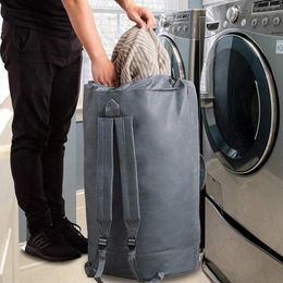 Laundry Bags Bag Backpack Oversized Travel With Shoulder Straps Adjustable And Expandable Design Sock Basket For