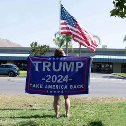 Trump 3x5 Feet 2024 Flag Donald Trump Flags 90x150cm Keep America Great Flag Donald For President USA Election