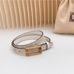 New Women's Luxury Designer Belt Genuine Leather Women's Belt First Layer Cowhide Bamboo Buckle Belt 2.0mm Width Fashion Women's Belt High Quality with Box