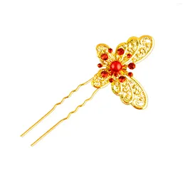 Hair Clips Hairpin With Pearl Decor Vintage Style Headdress Smooth Teeth For Thick Curly Stylination