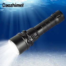 Flashlights Torches Super Bright Diving L2 Dive Torch IP68 Highest Waterproof Rating Professional Light 18650 Tactics Lamp
