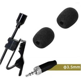 Microphones High Quality Omnidirectional Condenser Lapel Clip Mic 3.5Mm Connector For Wireless System Microphone Drop Delivery Elect Dhdiy