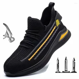 Boots Fashion Men Designer Steel Toe Cap Indestructible Anti Smashing Protective Safety Shoes Work