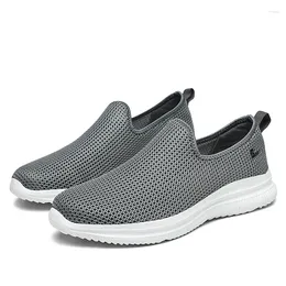 Casual Shoes Mesh Men Summer Breathable Male Loafer Lightweight Sneakers Soft Sole Slip-On Walking Unisex Women