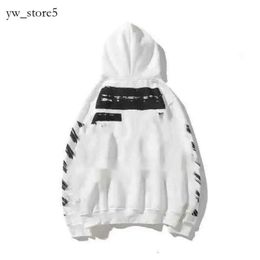 Kapalı Beyaz Tasarımcı Suçlu Sweatshirts Sweater WhiteHoodie X Arrow Crow Stripe Gevşek Hoodie ve Kadın Tişörtleri Kapalı W Hot Office 4751