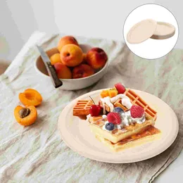 Disposable Dinnerware 50 Pcs Serving Utensils Party Plate Paper Dessert Fruit Pastel Plates Supplies Favor