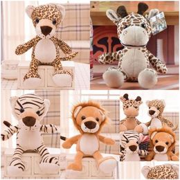 Stuffed Plush Animals New P Toys For Scratching Dolls Forest Jungle Four Brothers Throwing Childrens Claw Hine Drop Delivery Gifts Dh0N9