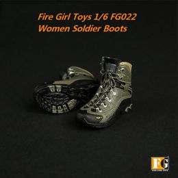 Fire Girl Toys 1/6 Fg022 Women Soldier Boots Tactical Military Shoes Army Combat Boots Accessory For 12Inch Action Figure Model 240328