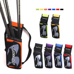 Bags 7 Colours Folded Archery Arrow Quiver Arrow Bag Reverse Hold Waist Carrier Bag for Recurve/Compound Bow Archery Hunting