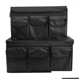 Car Organiser Storage Box Waterproof Folding Case Interior Container Drop Delivery Automobiles Motorcycles Accessories Stowing Tidying Otj57