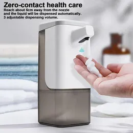 Liquid Soap Dispenser Automatic Wall Mount LED Hand 600ml Large Capacity Sanitizer Foam Machine