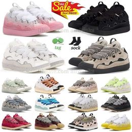 Lavines Schuhe, hochwertige Bordstein-Sneaker, Designer-Schuhe, ganz in Schwarz, Rosa, Grau, Grün, Gelb, Rot, Blau, Weiß, Luxus-Turnschuhe, Herrenschuhe, Sneaker