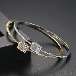 Bangles Hot Bangle Simple Jewellery Fashion Luxury Celebrity Party Wedding Travel Top Quality Cubic Zirconia For Women Jewellery