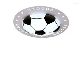 Ceiling Lights Simple Modern Cartoon Personality Creativity Boys Girls Room Children Bedroom Soccer Led Lamp