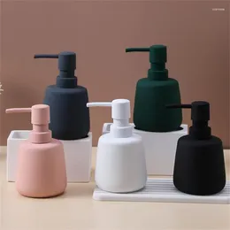 Liquid Soap Dispenser Simple Shampoo Lotion Bottle Conical And Round Ceramic Bathroom Accessories For Hand Sanitizer Household Supplies
