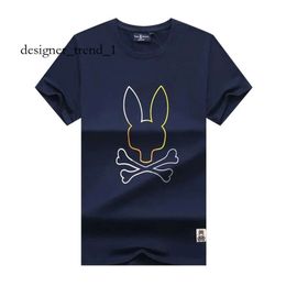 psyco bunny shirts American Designer Business Tshirts luxury Fashion Breathable Cotton Tees Mens Women USA Casual High Street Polos Skull Rabbits Tshirts 2255