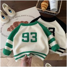 Pullover Plover Children Sweater Boys Knitted Clothes Outerwear Winter Jacket Autumn Kids Clothing Baby Fashion Toddler Sport Wear 231 Dhacm