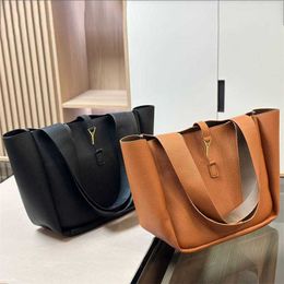 Chic y-letter Designer Tote Bag Women Large Capacity Shopping Bags Classic Soft Leather Handbag Suede Totes Wallet 231015