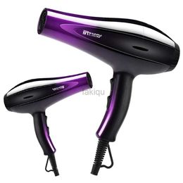 Hair Dryers New Powerful Hair Dryer Professional Salon Negative Ion Blow Dryer Electric Hair Dryer Hot/Cold Wind With Air Collecting Nozzle 240401