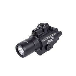 X400 Explosive Flash Tactical Red Laser Illumination Underhung Strong LED Flashlight SF Illumination Light