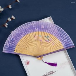 Decorative Figurines Folding Fan Chinese Wind Female Japanese-style Women's Craft Gift High-Grade Paint Edge Antique Chil Dren's Han Clot