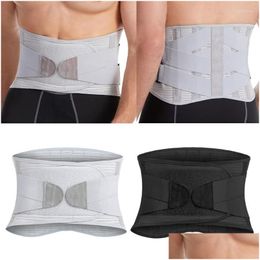 Waist Support 2024 Back Brace For Men And Women Lower Relief With 4 Stay Adjustable Belt Anti-Skid Lumbar Drop Delivery Sports Outdoor Oty5N