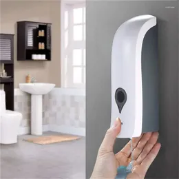 Liquid Soap Dispenser 300ml Manual Wall-Mounted El Bathroom Hand Sanitizer Bottle Euro Style Simple Sterilisation Disinfection