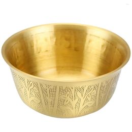 Bowls Copper Bowl Ornament Brass Decor Water Rice Furnishing Articles Worship Sacrificial Buddha Decorative