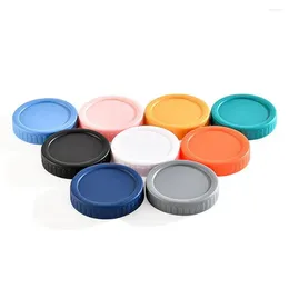 Storage Bottles 6pcs 70mm 86mm Reusable Plastic Mason Jar Lids For Wide Mouth Leak-proof Seal Bottle Cover Spout Lid Good Kitchen Tool