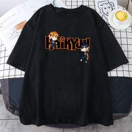 Japan Anime Haikyuu Print Women Loose Oversized O Neck Short Sleeve T Shirts Female New Fashion Hip Hop Tshirt