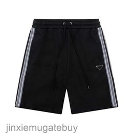 PU Home Correct High Version High Quality 24 Spring/Summer New Fashion Brand Metal Triangle Casual Shorts for Men and Women