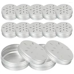 Dog Collars 12 Pcs Scent Training Case Odour Nose Holder Thread Kit Empty Can Aroma Supplies Small Container Aluminium Work Food