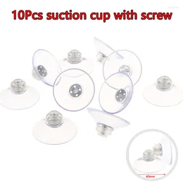 Hooks 10Pcs Suction Cup With M4 Thread 40mm Sucker Metal Nut Stud Screw For Kitchen Wall Mount Furniture Fixture Sign Holder