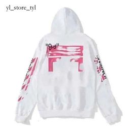 Off Whitehoodie Designer Offend Sweatshirts Sweater Painted Off White X Arrow Crow Stripe Loose Hoodie and Womens T Shirts OFF W Hot Office 4524