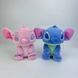 Wholesale Anime Cartoon 20CM Plush Toy Starry Baby Stitch Doll Cute Pink Lilo Machine Couple Pillow Car Mounted Accessories Creative Toys Gifts Bedroom Decoration