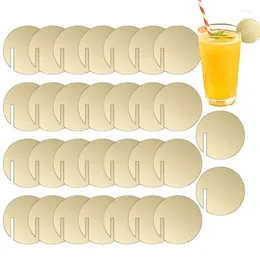 Party Decoration Drink Tags For 30PCS Acrylic Circle Glass Markers & Charm DIY Label Tag Circles Wedding