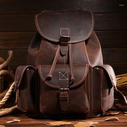 Backpack AETOO Outdoor Travel Crazy Horse Leather Leisure Guangzhou First Layer Cowhide Women Bag