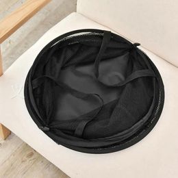 Laundry Bags Mesh Basket Toy Storage With Drawstring Opening Solution Breathable Foldable For Easy