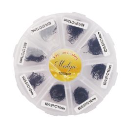 Eyelashes 520/1000 Lashes Pointy Base Premade Fans Loose Fans Medium Stem Sharp Thin Pointy Base Promade Volume Fans Eyelash Extensions