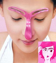 Thrush Card Plastic High Quality Pro Eyebrow Template Stencil Shaping Simple Operation DIY Tool Beauty for Eyebrow6404574